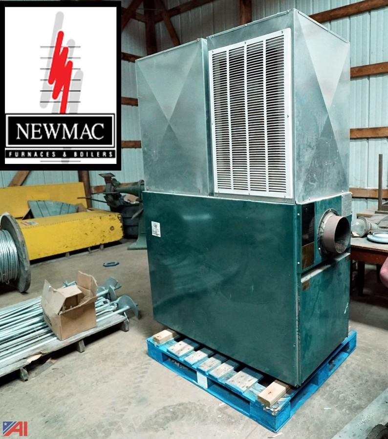 Auctions International Auction Village of Holley 10365 ITEM Newmac WB100 WoodBurning Furnace