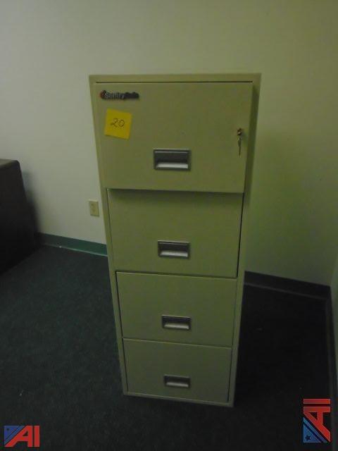 Auctions International Auction Onondaga Community College 6821 Item Sentry Safe Fire Proof Filing Cabinet