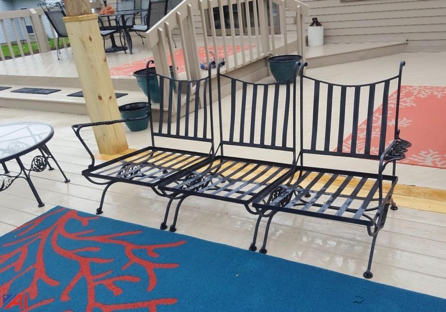 Auctions International Auction Wrought Iron Patio Furniture, NY