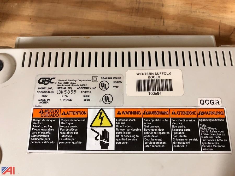 Auctions International Auction Western Suffolk Boces Ny Item Laminator Smart Board Clicker Smart Doc Camera Usb Camera Mate