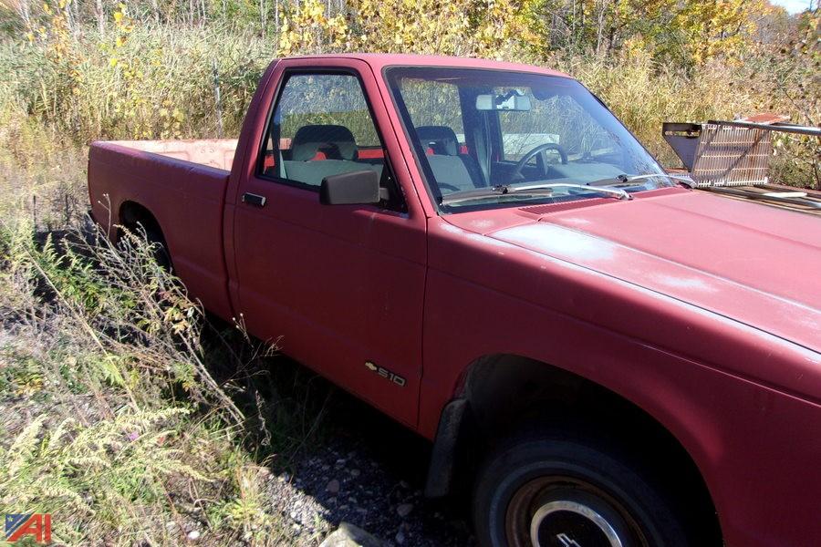 auctions international auction town of potsdam ny 19456 item 1993 chevy s10 pickup truck 1993 chevy s10 pickup truck