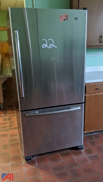 maytag refrigerator mbr2258xes1