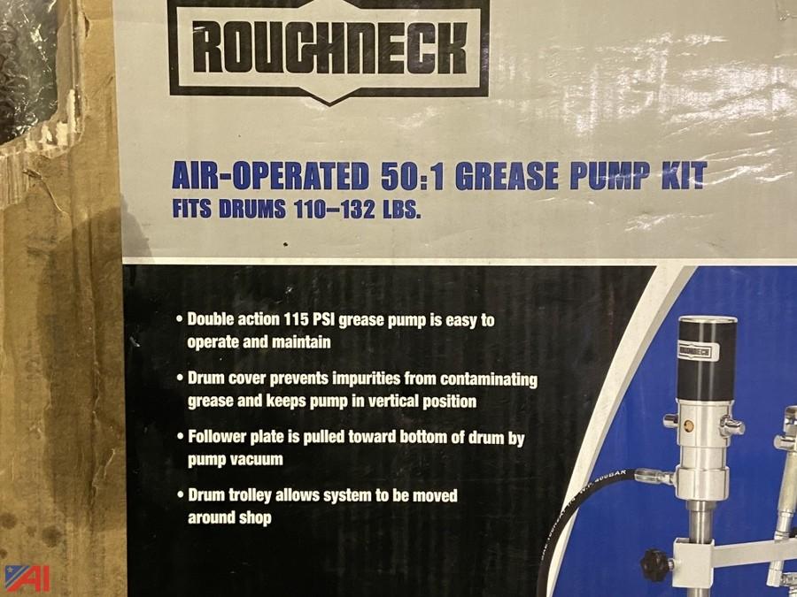 Roughneck Air-Operated 50:1 Grease Pump Only for 110-132-Lb Drums