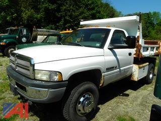 2001 Dodge Ram 3500 Pickup Truck with Dump Body & Plow