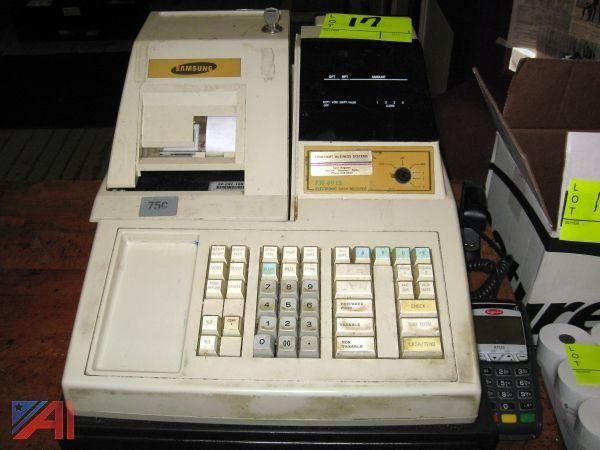 used cash register with scanner