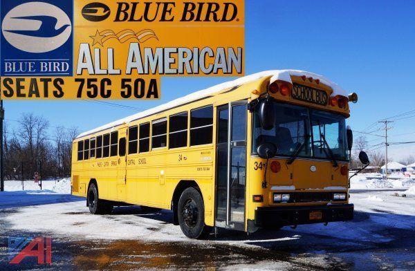 Auctions International Auction Phelps Clifton Spring Csd Item 2003 Bluebird Schoolbus Tcre All American Schoolbus Tcre