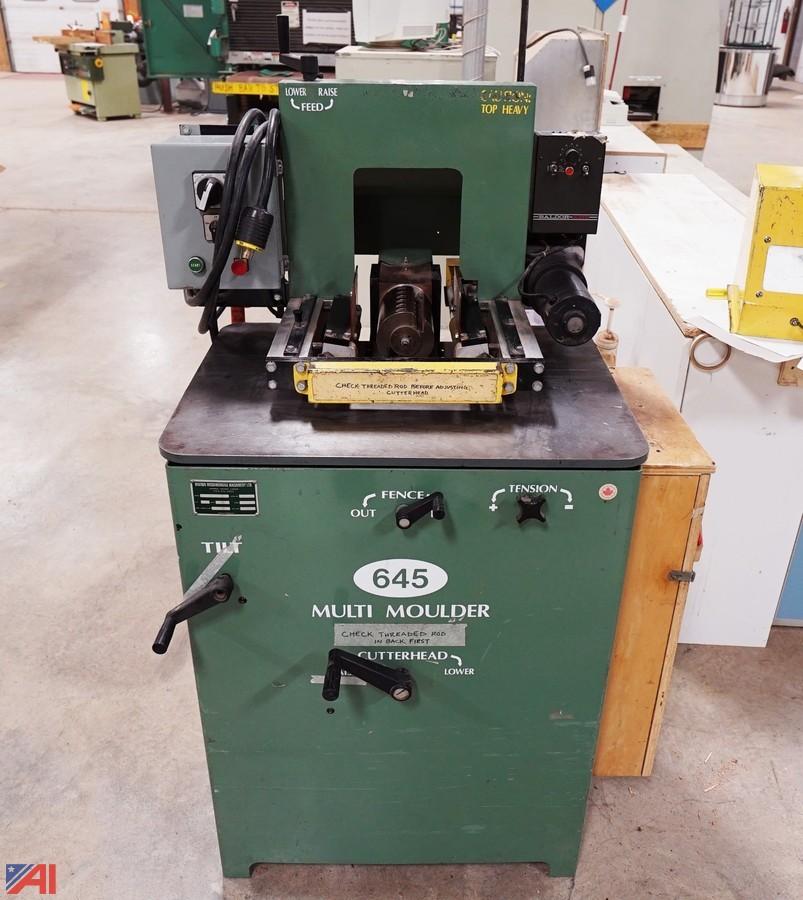 Auctions International Auction Day 1 Woodworking Industrial Auction