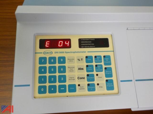 Auctions International Auction Hamilton County Soil Water 8413 Item Hach Dr 3000 Spectrophotometer