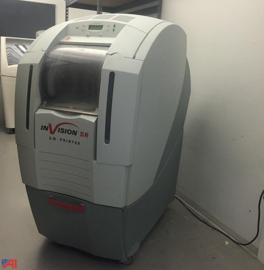 Auctions International - Auction: Syracuse University Surplus #10164 ITEM: InVision 3D Printer & InVision 1-A Finisher