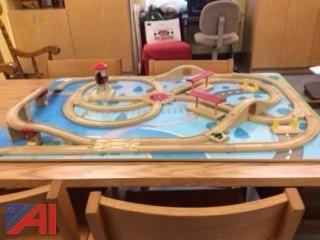 brio wooden railway system table