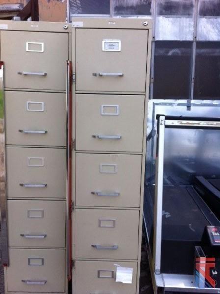 Auctions International Auction Westchester Community College Item Metal File Cabinets Cushioned Side Chairs W Wood Frames
