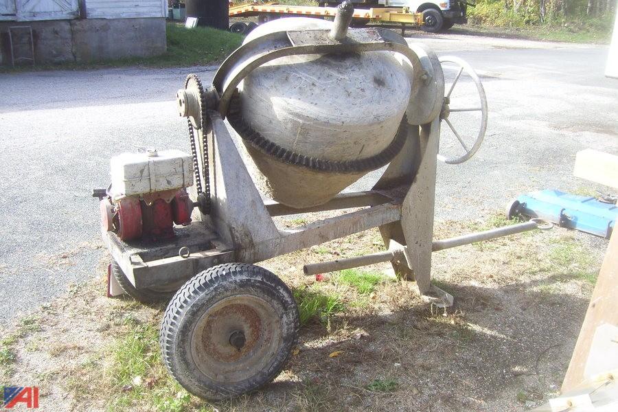Auctions International Auction Mass OSD DCR Quabbin 12582 ITEM Speed King Cement Mixer