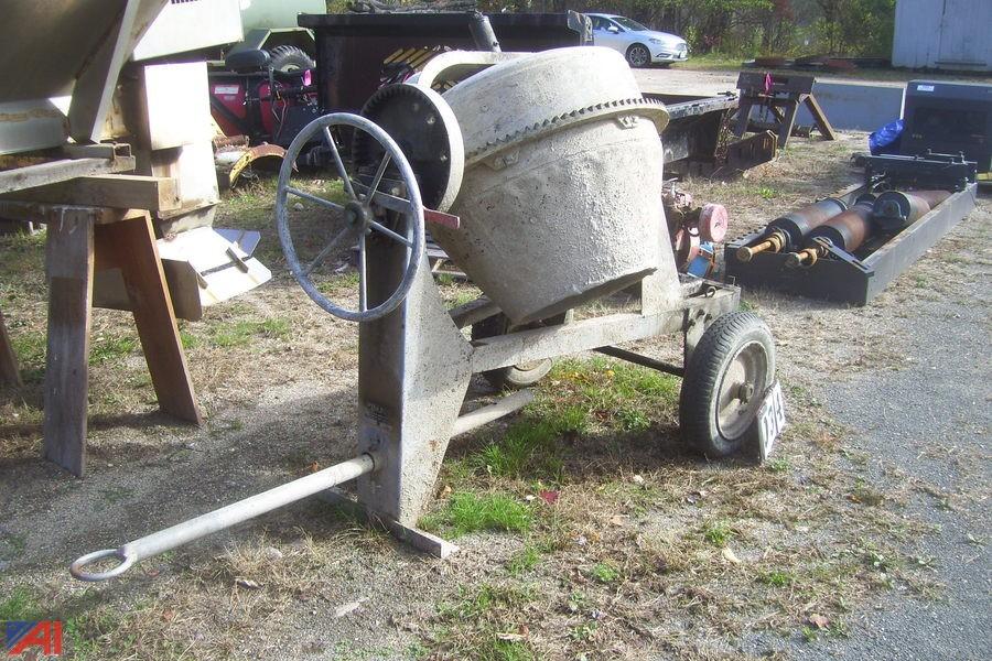 Auctions International Auction Mass OSD DCR Quabbin 12582 ITEM Speed King Cement Mixer