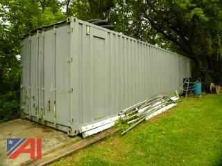 (#21) 40' x 8' Wooden Floor Storage Trailer