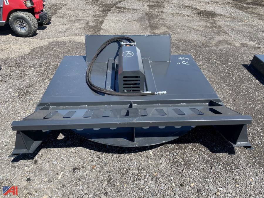 auctions international auction skid steer attachments ny 22085 item 72 wide wolverine skid steer mount brush hog auctions international