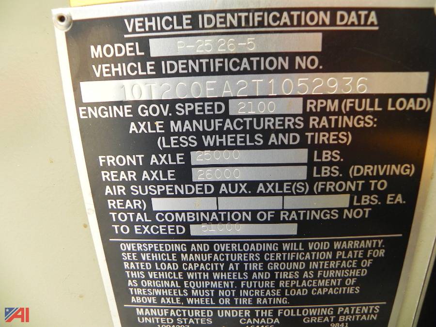 Auctions International Auction Town of Johnsburg HwyNY 22357 ITEM