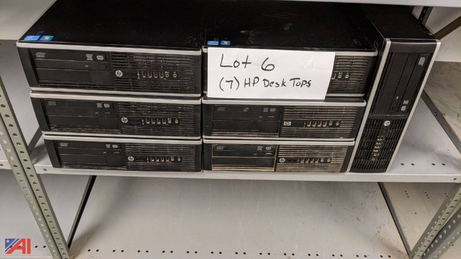 Auctions International Auction Oneida County It Dept Ny Item Hp Compaq 00 Elite Desktop Computers