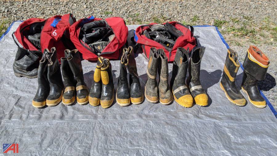 used firefighter boots