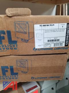 Lithonia Lighting TFL 400S RA2 TB LPI 400W High Pressure Sodium Flood Light, New/Old Stock