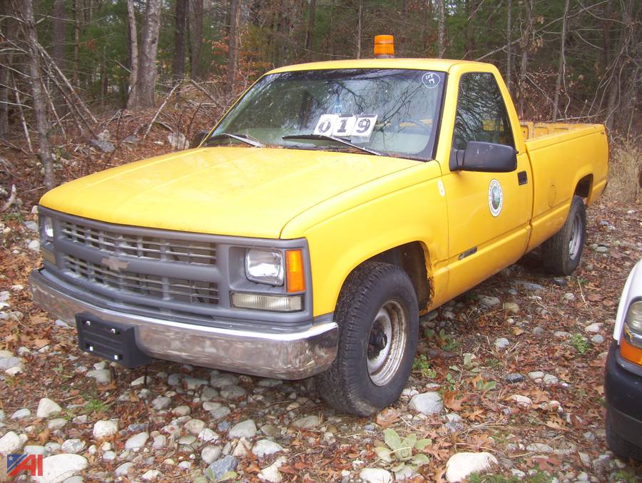 Auctions International Auction Town Of Lakeville Dpw Ma Item 1997 Chevy C K 1500 Pickup Truck