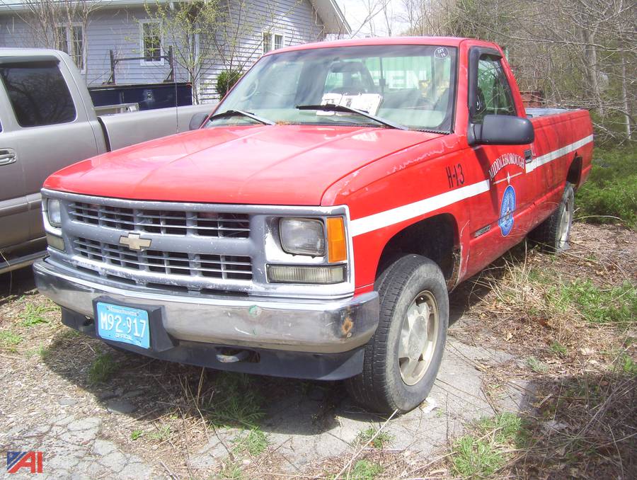 Auctions International Auction Town Of Middleboro Dpw Ma Item 1998 Chevy C K 1500 Pickup Truck