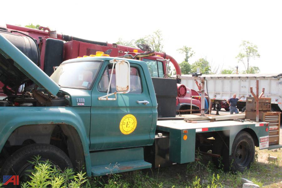 Auctions International Auction Huntington Sewer Ny Item 1979 Ford F600 Flatbed