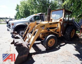 1986 Ford 540B Industrial Tractor Loader with fork attachment