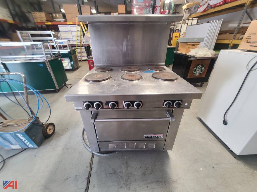 garland 6 burner electric range