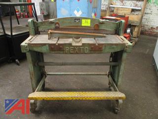Peck, Stow &Wilcox Co. Model 137-K Foot Shear w/ Front Sheet Support