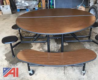 5' Round Folding Cafeteria Tables