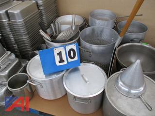 Stainless Steel Pans and Utensils