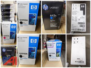 Various HP Hewlett Packard Toner, New/Old Stock