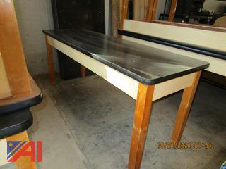 Science Tables with Black Heavy Duty Formica Tops