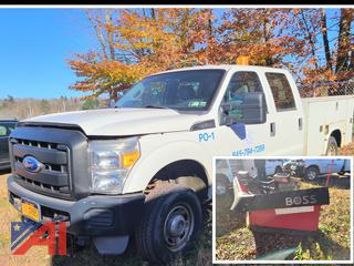 2011 Ford F250 Super Duty Crew Cab Utility Truck with Plow