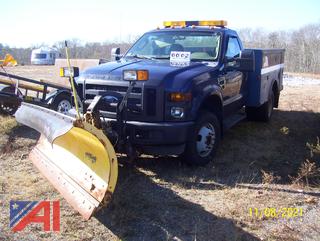 2008 Ford F350 XL Super Duty Utility Truck with Plow