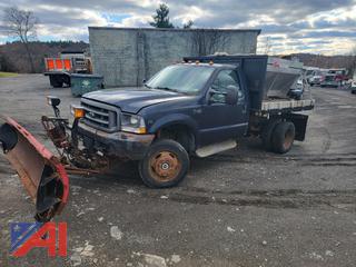2003 Ford F250 Super Duty Pickup Truck with Plow and Sander