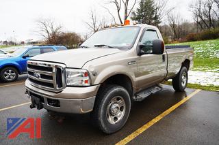 2007 Ford F350 XL Super Duty Pickup Truck with Plow and Lift Gate