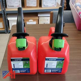 (#8) 1 Gallon Gas Cans, New