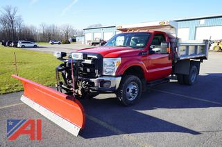 2013 Ford F350 Super Duty Dump Truck with Plow