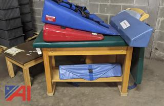 Wedges, Padded Bench, Drop Table, Rocking Chair