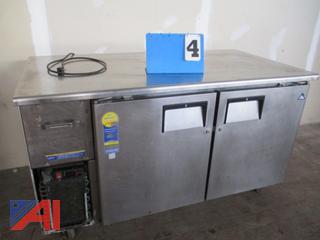 Everest 2 Door Refrigerated Stainless Steel Work Table