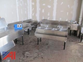 Under Bar Sinks, Ice Bins, and Drain Tables