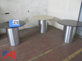 Solid Surface Tables and Square Pub Table