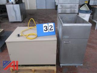 Pitco Gas Fryer and Manitowac Ice Machine