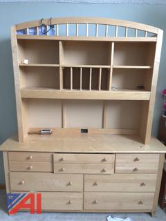 Bedroom Dressers plus Hutches on Top and Side Desk