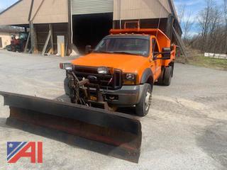 (#11) 2006 Ford F550 XL Super Duty Dump Truck with Plow