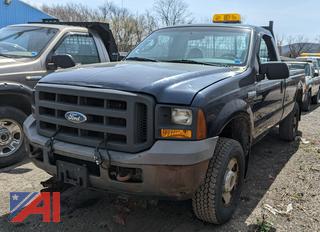 2005 Ford F350 Super Duty Pickup Truck with Plow