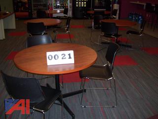Steel Case Round Tables and Chairs