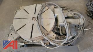 Electric 25" Rotary Table with Pneumatic Clamps
