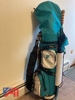 Fila Golf Bag and Clubs Set